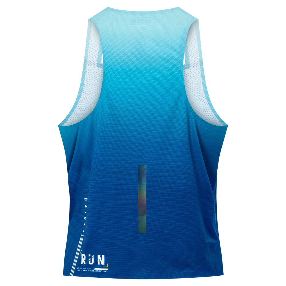 BAISKY百士奇 男款慢跑背心 The Runner 藍-細節圖3