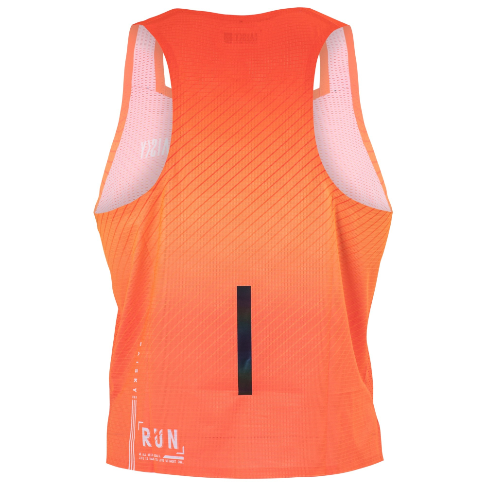 BAISKY百士奇 男款慢跑背心 The Runner 螢光紅-細節圖3