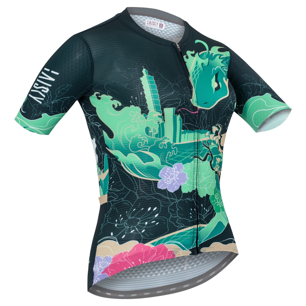 BAISK百士奇 女款空力短車衣 靈蛇 綠-細節圖2