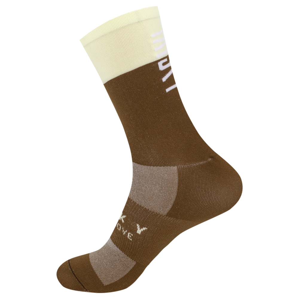 BAISKY百士奇 運動襪 對比 深褐-細節圖3