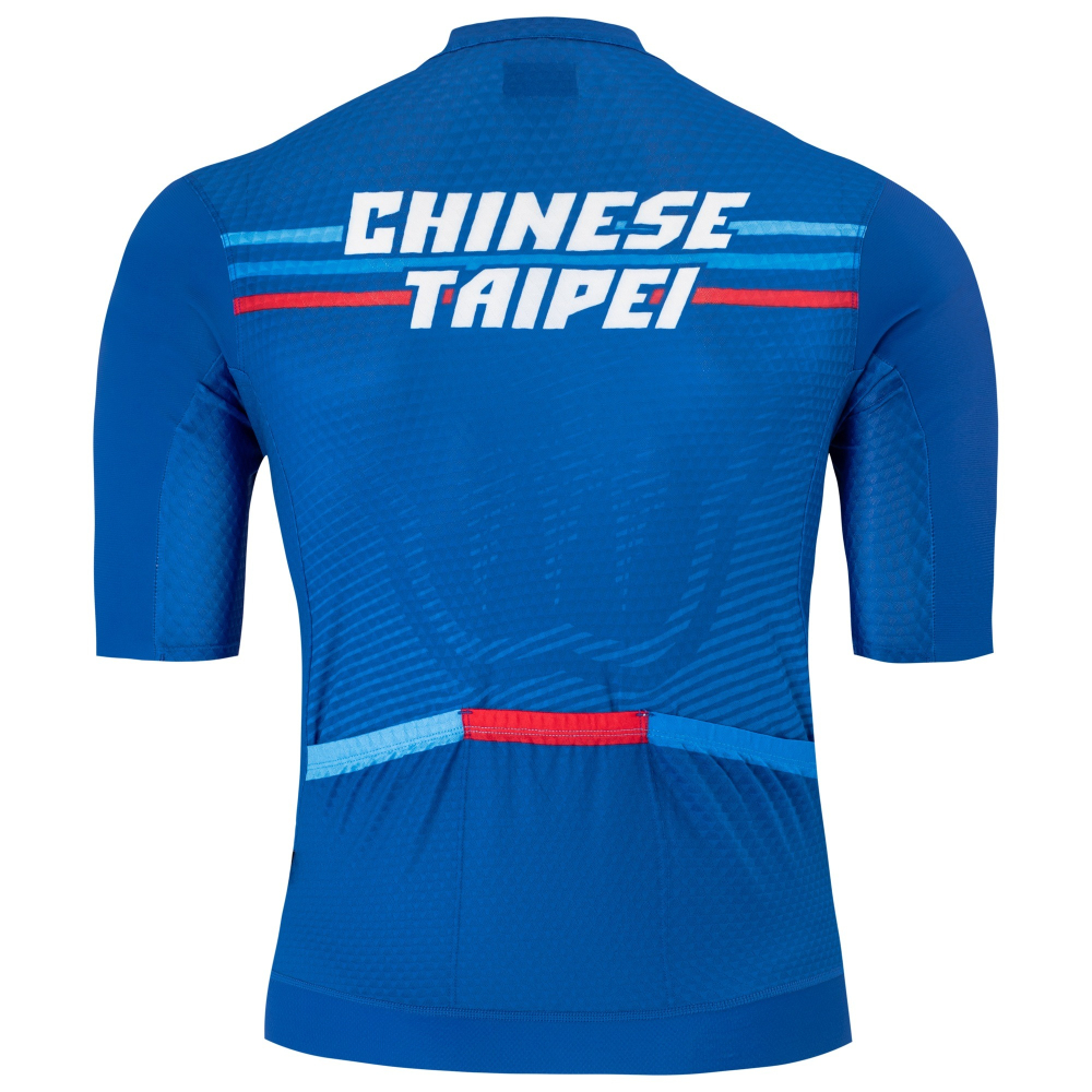 BAISKY百士奇 男款空力極短車衣 2025 中華隊市售版 CHINESE TAIPEI 藍-細節圖4