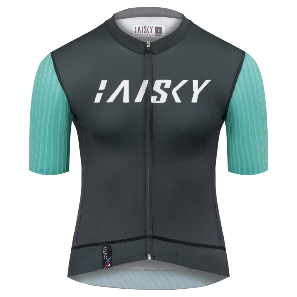 BAISKY百士奇 女款空力極短車衣 夏岳 灰藍-細節圖2