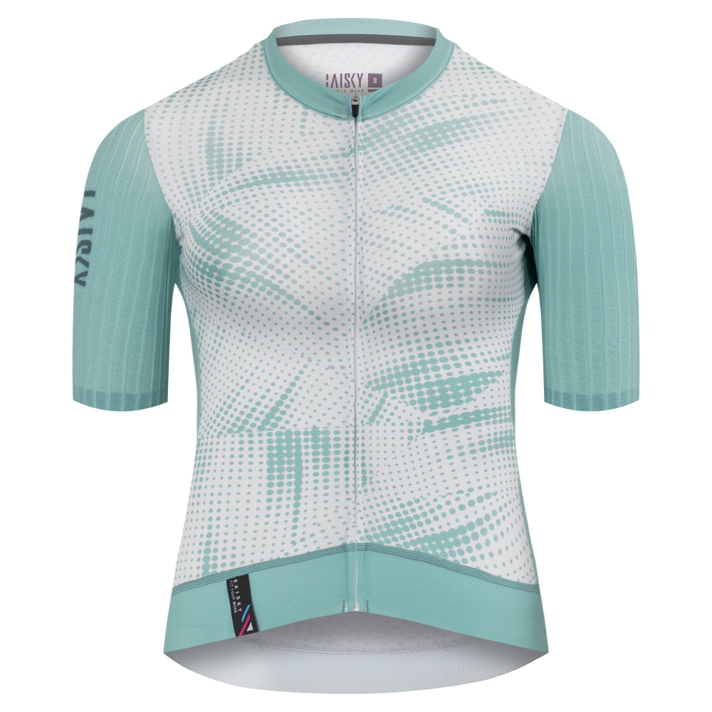 BAISKY百士奇 女款空力極短車衣 抽象 藍綠-細節圖2