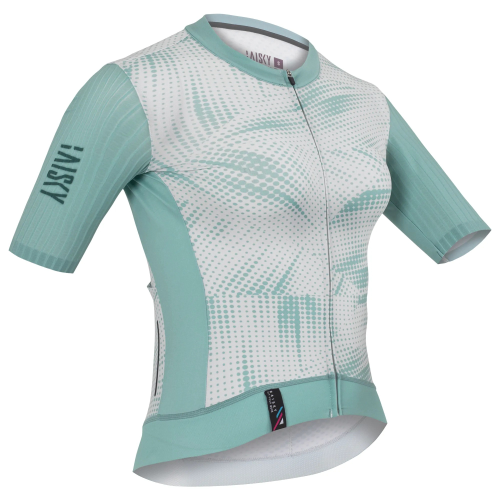 BAISKY百士奇 女款空力極短車衣 抽象 藍綠-細節圖3