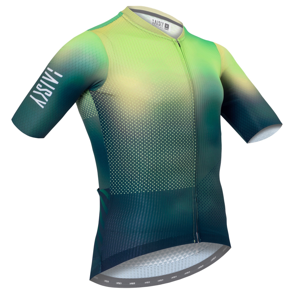 BAISKY百士奇 男款空力短車衣 追光 藍綠-細節圖2