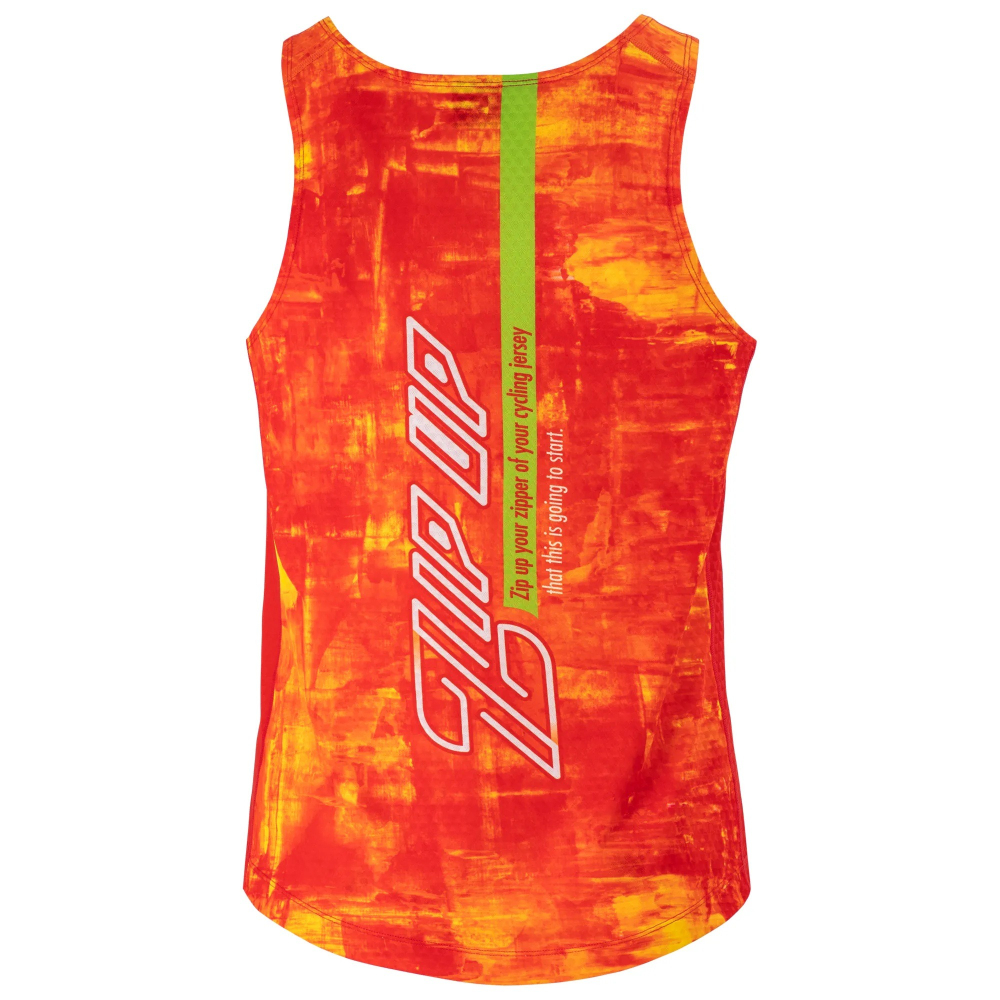 BAISKY百士奇 男款慢跑背心 赤焰 橘-細節圖3