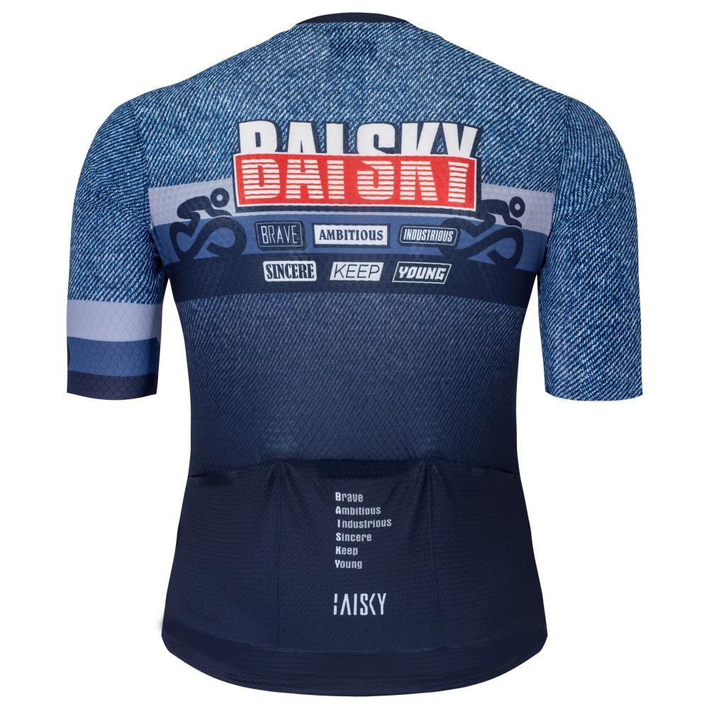 BAISKY百士奇 男款空力短車衣 堅定 藍-細節圖3