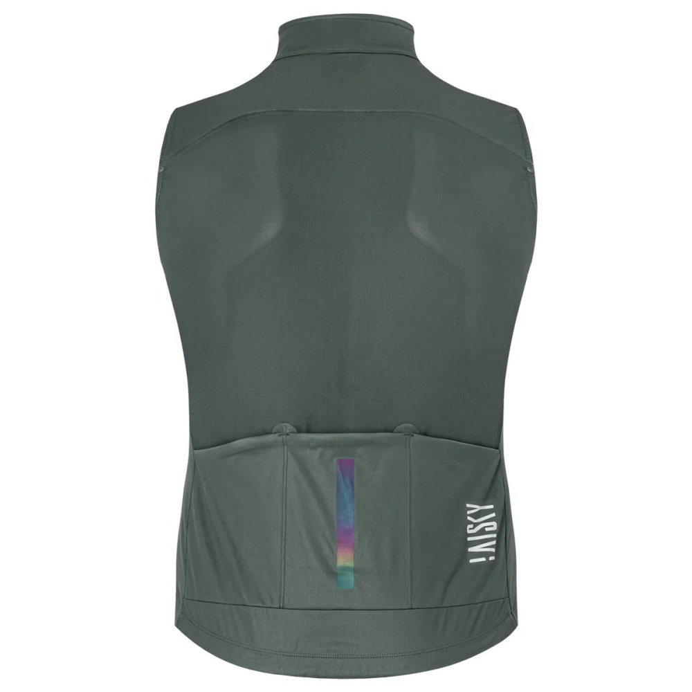 BAISKY百士奇 男款雙拉鍊防風背心 BKII 深灰-細節圖3