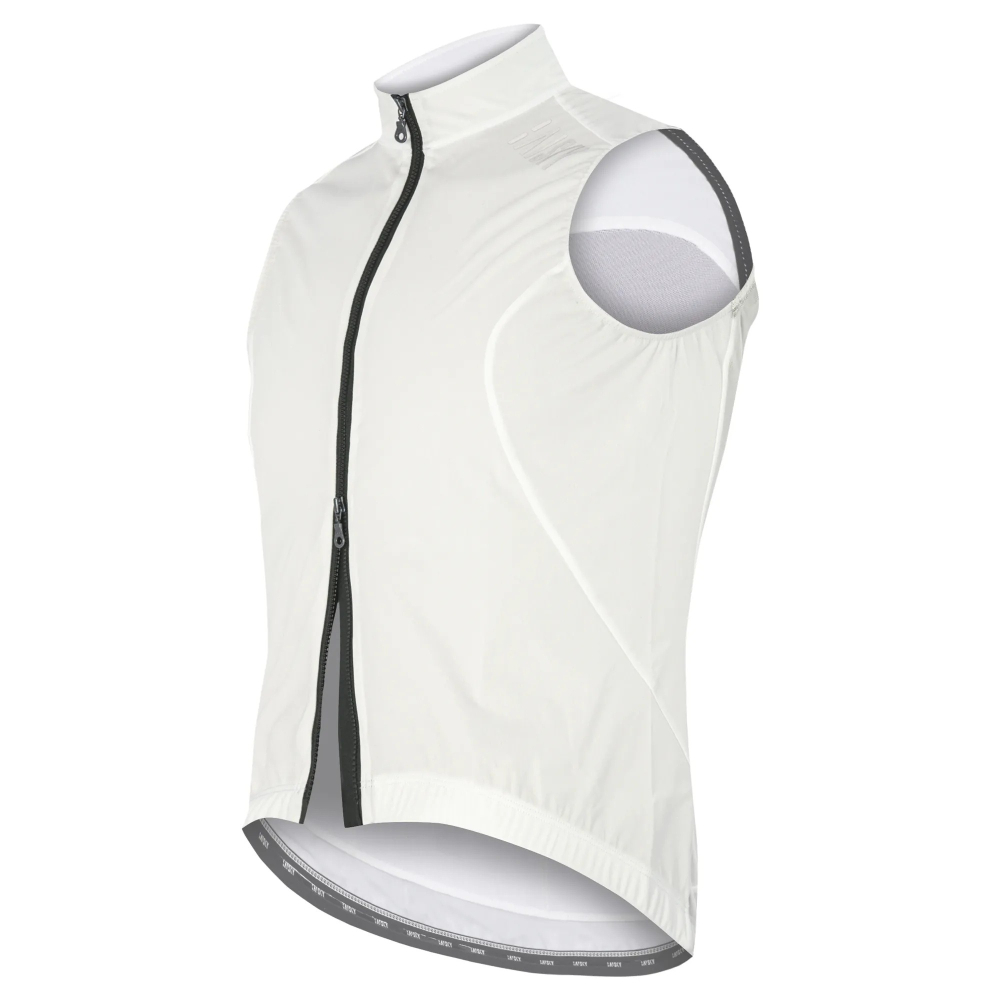 BAISKY百士奇 男款雙拉鍊防風背心 BKII 白-細節圖2