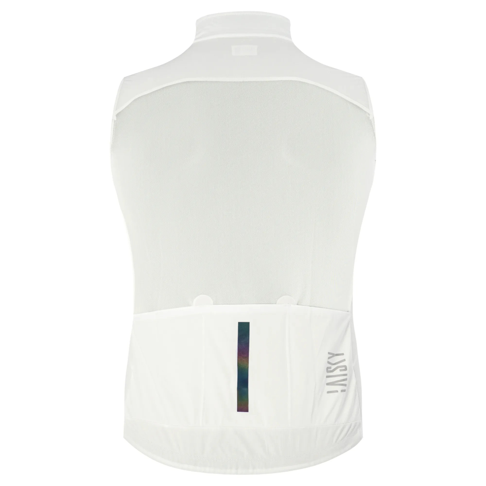 BAISKY百士奇 男款雙拉鍊防風背心 BKII 白-細節圖3