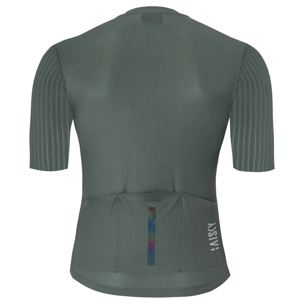 BAISKY百士奇 男款空力短車衣 潔淨V 深灰-細節圖3