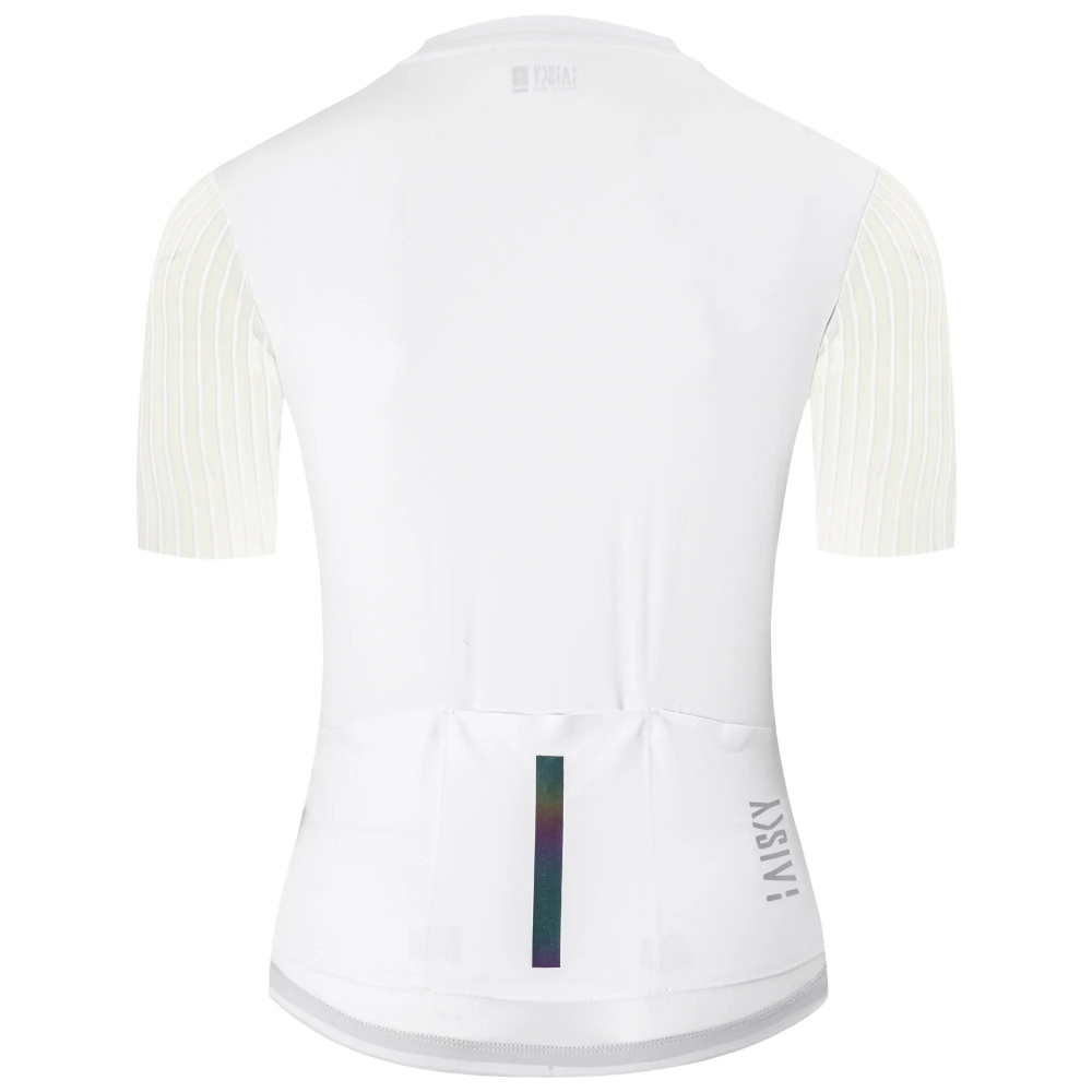 BAISKY百士奇 女款空力短車衣 潔淨V 白-細節圖3