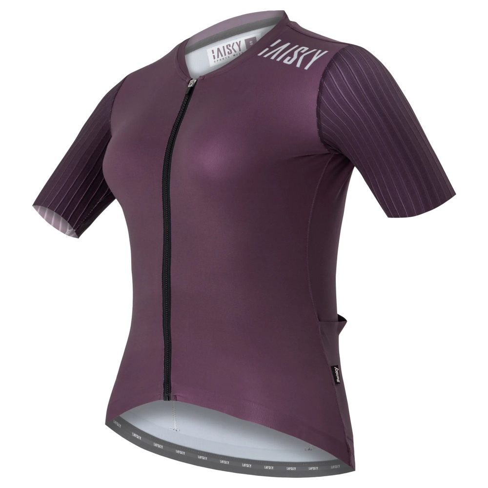 BAISKY百士奇 女款空力短車衣 潔淨V 深紫-細節圖2