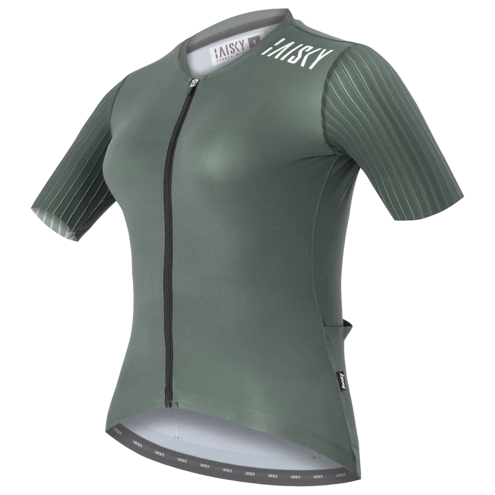 BAISKY百士奇 女款空力短車衣 潔淨V 深灰-細節圖2