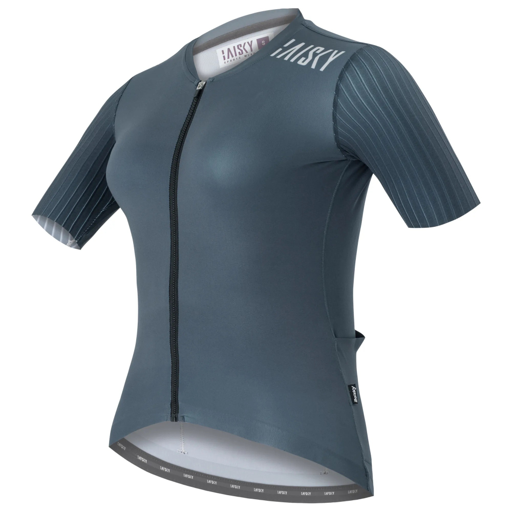 BAISKY百士奇 女款空力短車衣 潔淨V 蔚藍-細節圖2