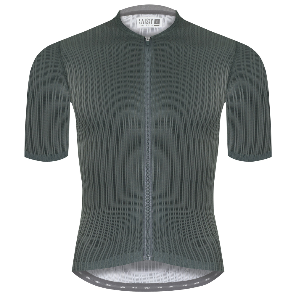 BAISKY百士奇 男款空力極輕短車衣 潔淨 羽 鐵灰-細節圖2