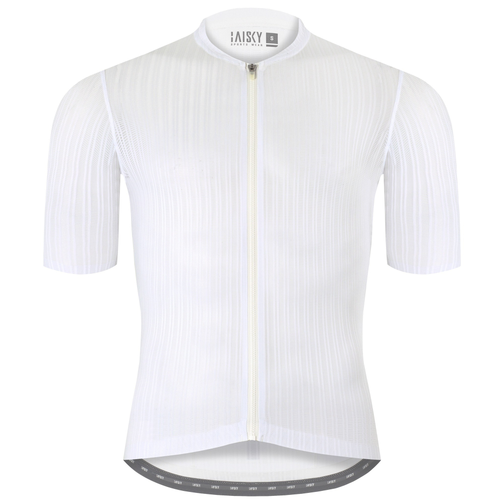 BAISKY百士奇 男款空力極輕短車衣 潔淨 羽 白-細節圖2