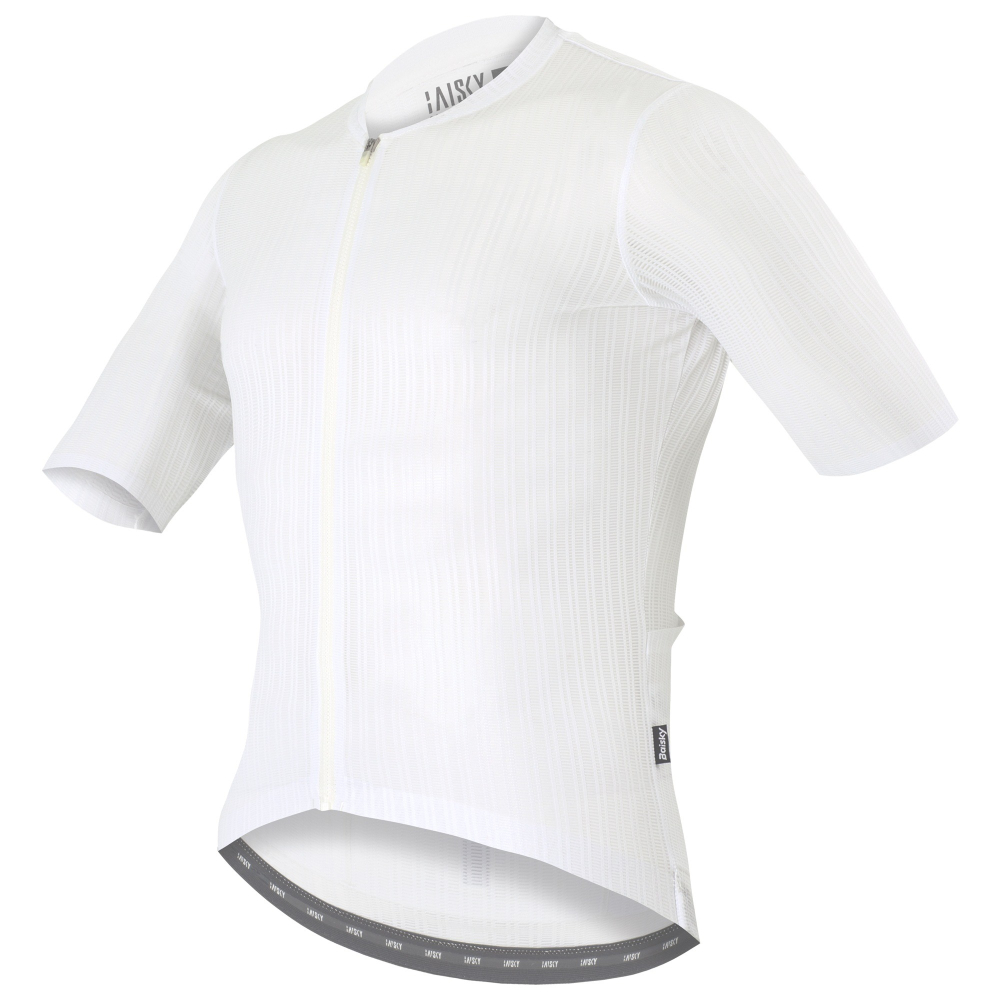 BAISKY百士奇 男款空力極輕短車衣 潔淨 羽 白-細節圖3