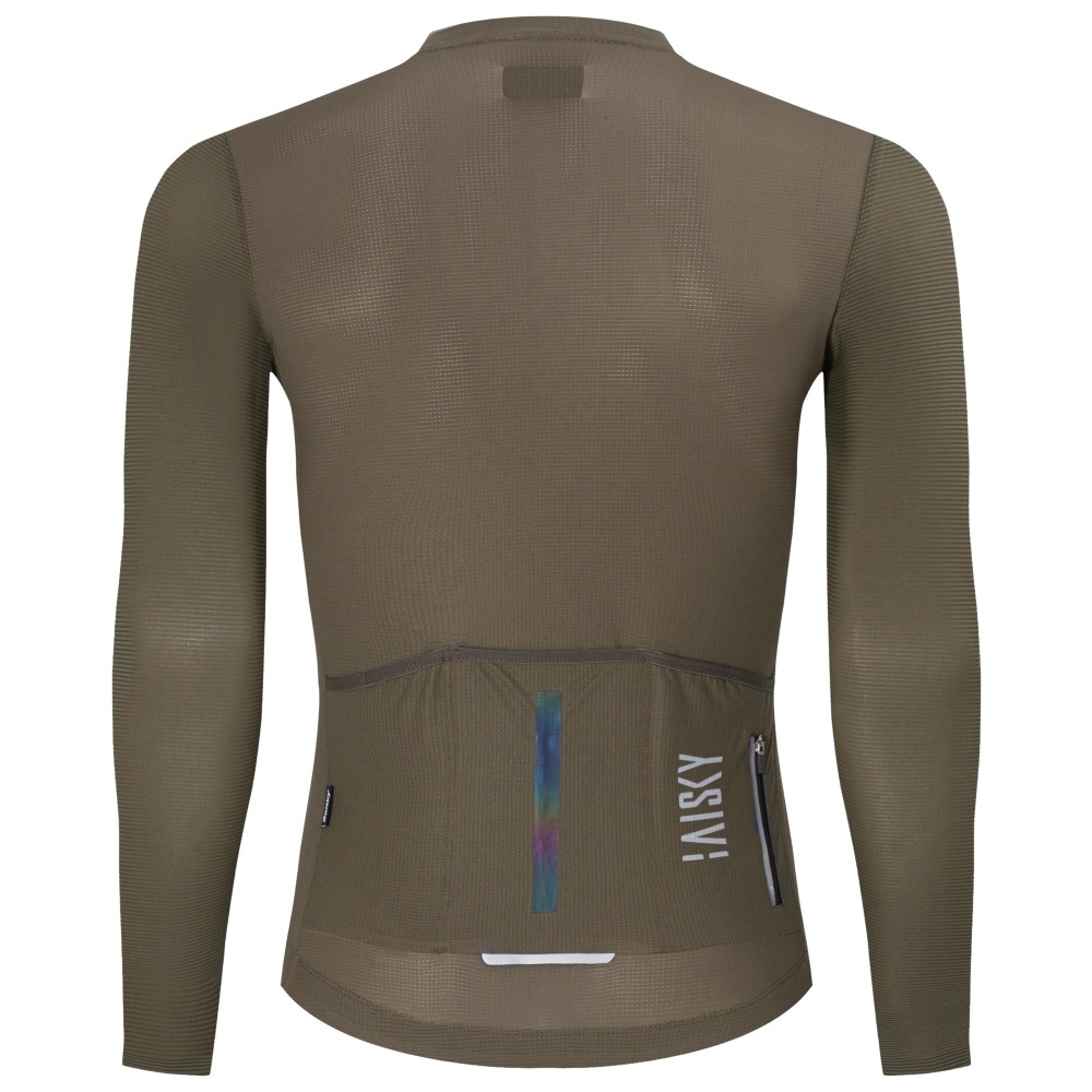 BAISKY百士奇 男款空力薄款長車衣 潔淨IV 咖啡-細節圖3