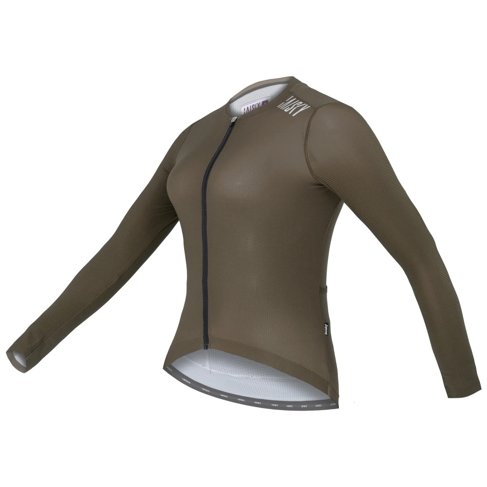 BAISKY百士奇 女款空力薄款長車衣 潔淨IV 咖啡-細節圖2