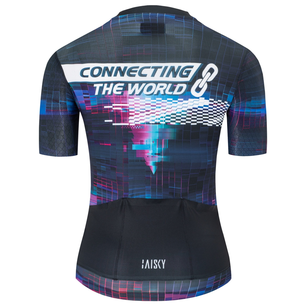 BAISKY百士奇 女款空力短車衣 鏈結 黑-細節圖3