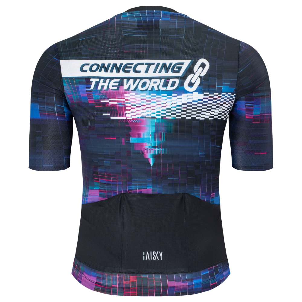 BAISKY百士奇 男款空力短車衣 鏈結 黑-細節圖3