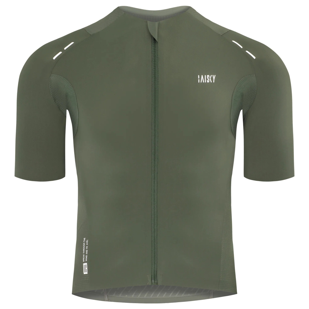 BAISK百士奇 男款極空力極短車衣 BK EVO II 軍綠-細節圖2