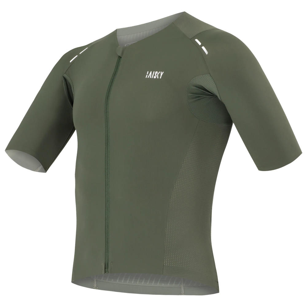 BAISK百士奇 男款極空力極短車衣 BK EVO II 軍綠-細節圖3