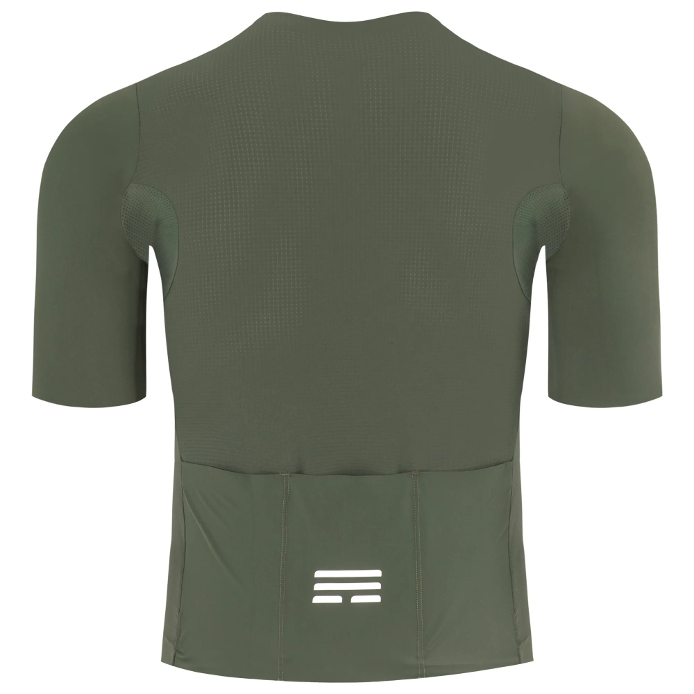 BAISK百士奇 男款極空力極短車衣 BK EVO II 軍綠-細節圖4