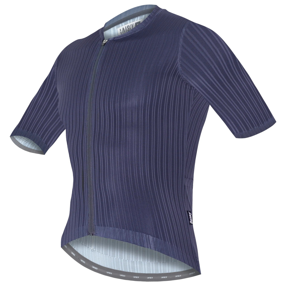 BAISKY百士奇 男款空力極輕短車衣 潔淨 羽 藍-細節圖3