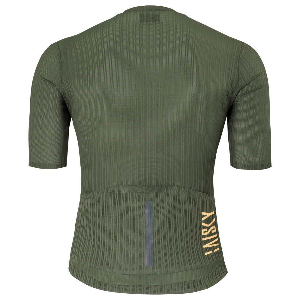 BAISKY百士奇 男款空力極輕短車衣 潔淨 羽 綠-細節圖4