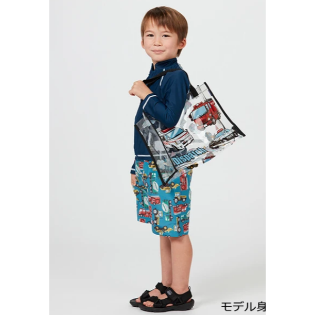 💕💕在台 現貨💕💕日本夏日玩水包恐龍 車車/防水包/游泳.沙灘.溫泉包~男童款-細節圖6