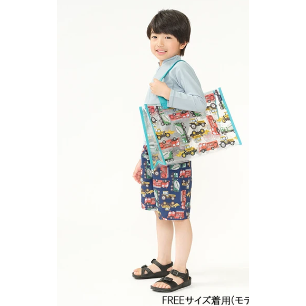 💕💕在台 現貨💕💕日本夏日玩水包恐龍 車車/防水包/游泳.沙灘.溫泉包~男童款-規格圖6