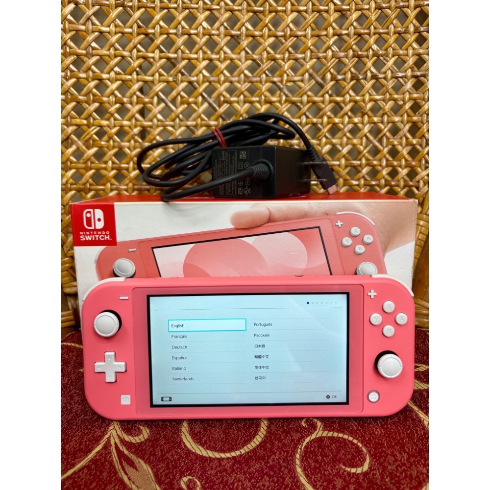 Switch lite 珊瑚粉 台灣公司貨 粉紅色 任天堂 oled ns-細節圖2