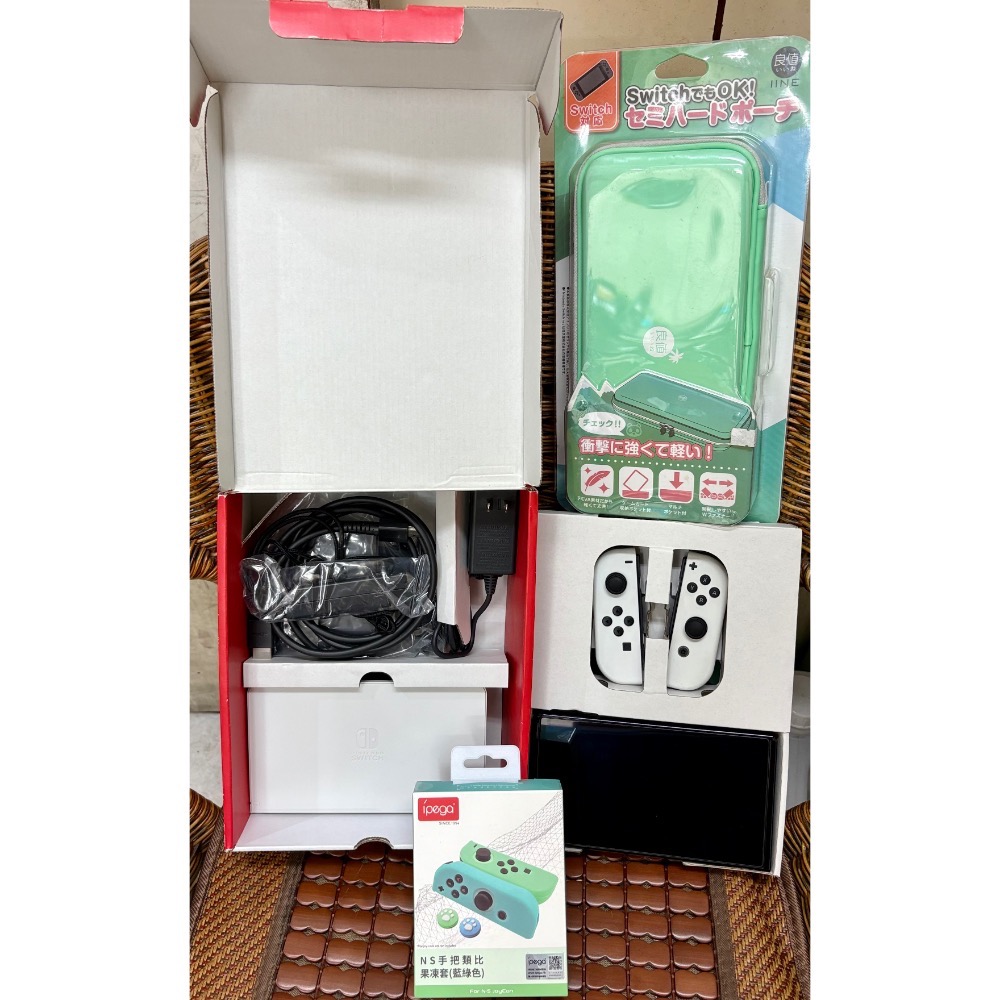 Switch 任天堂 oled 白色 瑪利歐 動物森友會 咚奇剛 switch oled-細節圖2