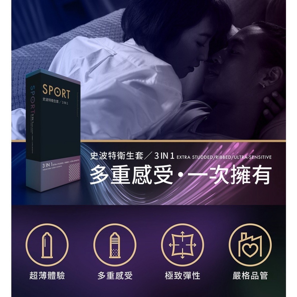 【實體店面現貨】SPORT 史波特衛生套 保險套 衛生套 避孕套 館長保險套 含麻醉劑 100%天然-細節圖4