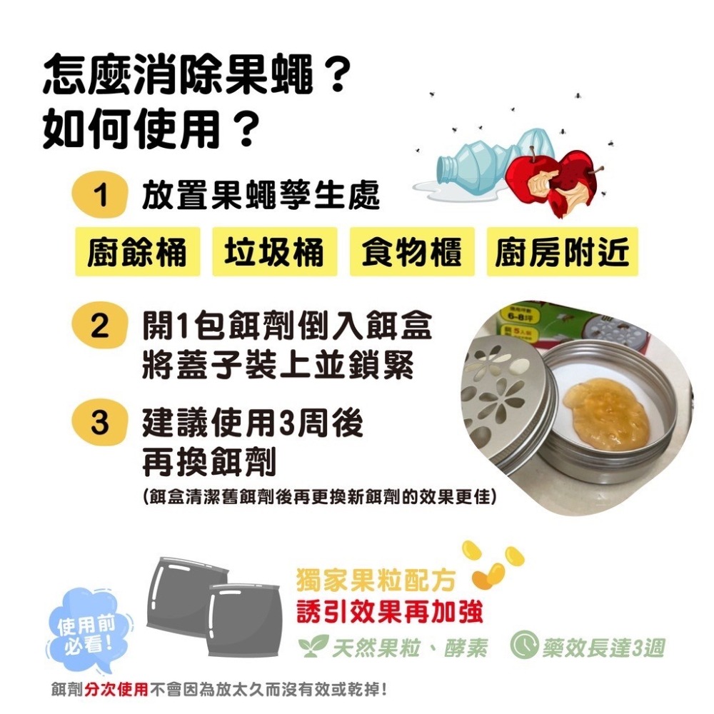 【實體店面現貨 附發票】奧除果蠅Fly 果蚤蠅 誘殺餌劑盒 抓果蠅 除果蠅 蚤蠅 消滅果蠅 果蠅 MIT-細節圖2