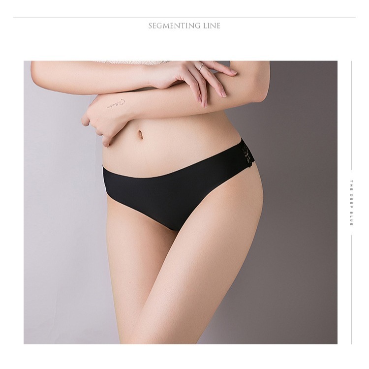 【實體店面現貨 附發票】冰絲無痕丁字褲 蕾絲 性感 一片式 運動 健身 丁字褲 冰絲 無痕 低腰 t褲 內褲 3030-細節圖3
