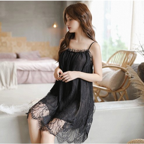 【實體店面現貨】棉花糖女孩專屬 性感蕾絲吊帶睡衣 睡裙 甜美 大碼 可愛 誘惑 居家服 睡衣 睡裙 角色扮演 C81-細節圖3