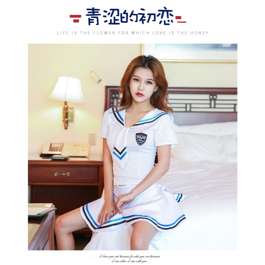 【實體店面現貨 附發票】清純可愛學生裝  甜美 性感 制服誘惑 性感睡衣 夜店女郎 角色扮演 A-70-細節圖2