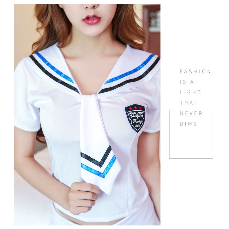 【實體店面現貨 附發票】清純可愛學生裝  甜美 性感 制服誘惑 性感睡衣 夜店女郎 角色扮演 A-70-細節圖3