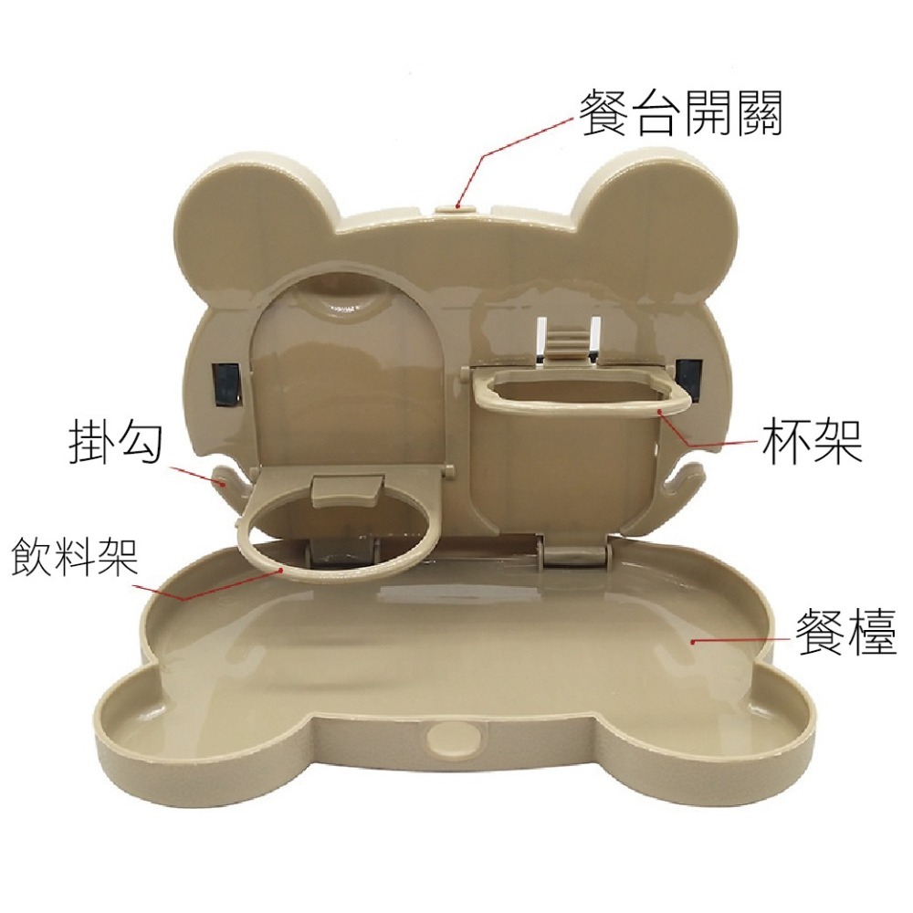 【實體店面現貨 附發票】車用折疊餐桌 可愛餐桌 卡通圖案 汽車後座 置物桌 食物餐盤置物架 車載餐桌 餐桌-細節圖4