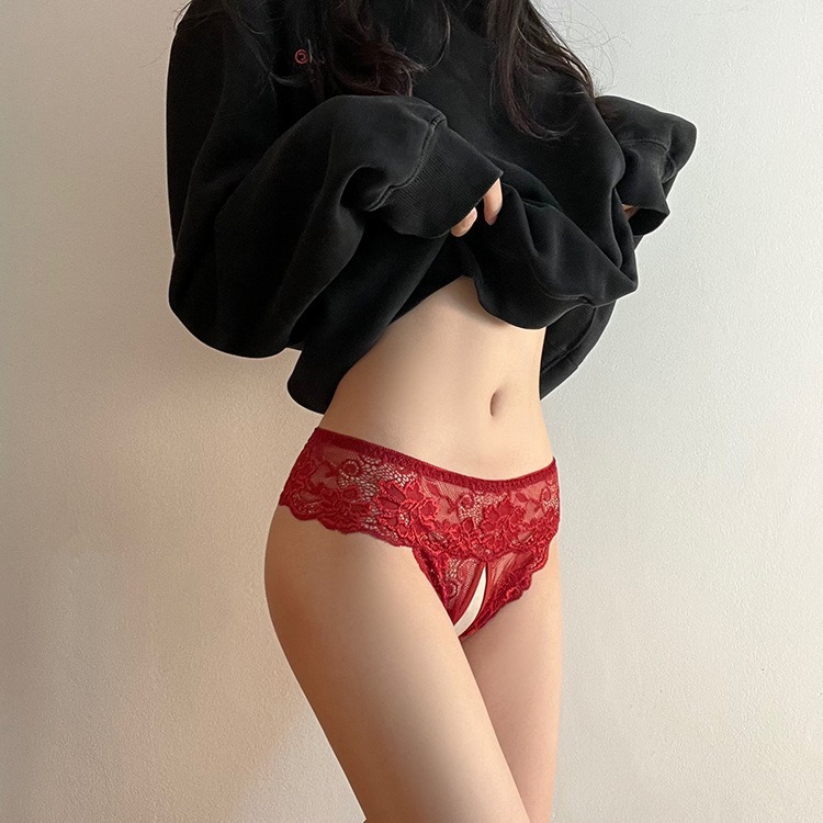 【實體店面現貨 附發票】蕾絲性感開襠內褲 誘惑 開襠 激情 性感 蕾絲 透視 火辣 調情 大碼 5009-細節圖6