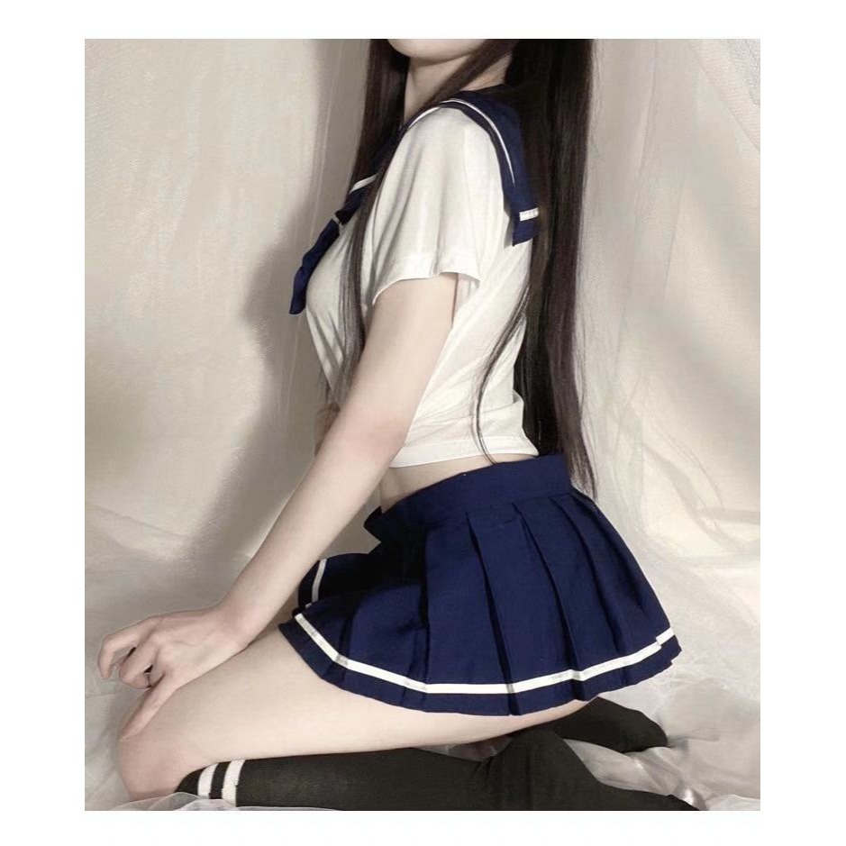 【實體店面現貨 附發票】甜美學生服 性感 青春 誘惑 可愛 短裙 網紅風 學院風 JK 制服 學生 角色扮演 C72-細節圖3