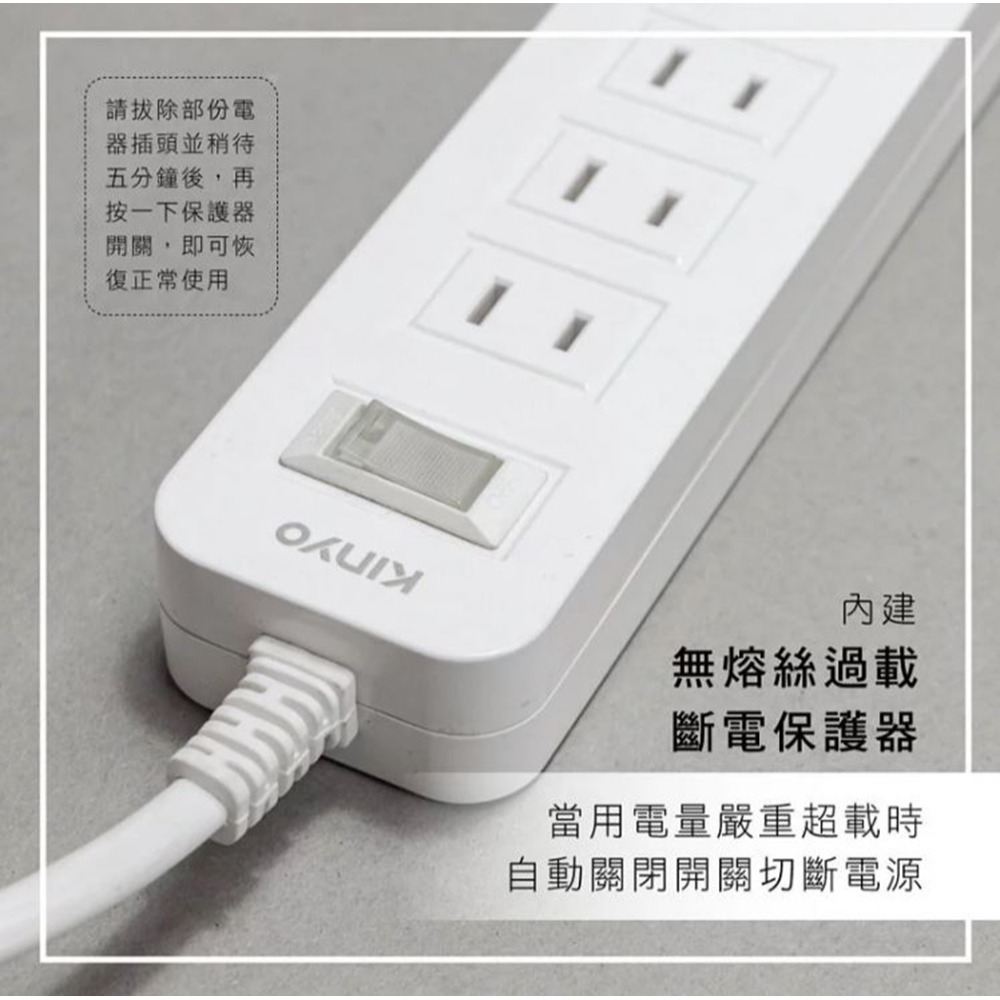 【實體店面公司貨 附發票】1開3插雙USB延長線 (CGU-213) 延長線 安全延長線 智慧分流-細節圖6