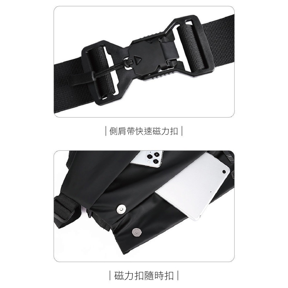 【實體店面現貨】背包 側背包 胸前包  運動腰包 公事包 斜挎包 後背包 男士機能斜挎包 潮流 時尚-細節圖7