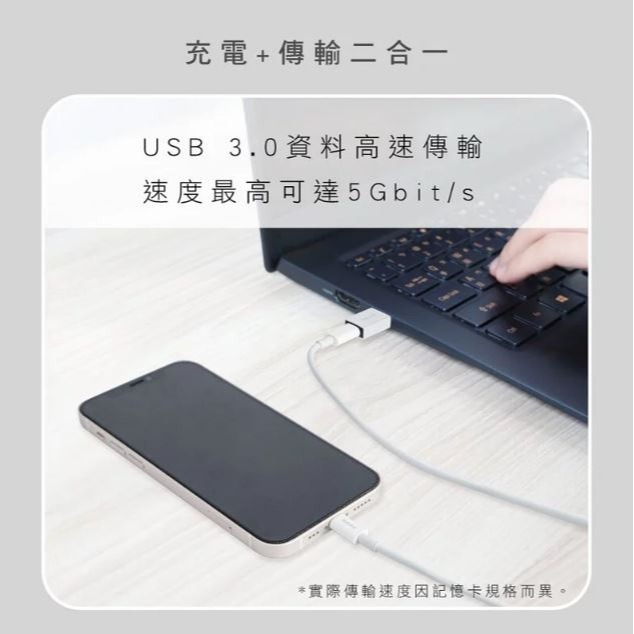 【原廠正品】KINYO USB3.0公轉Type-C母轉接頭 雙入 轉接頭 轉接器 轉接線 (USB-MC7) 不挑色-細節圖4