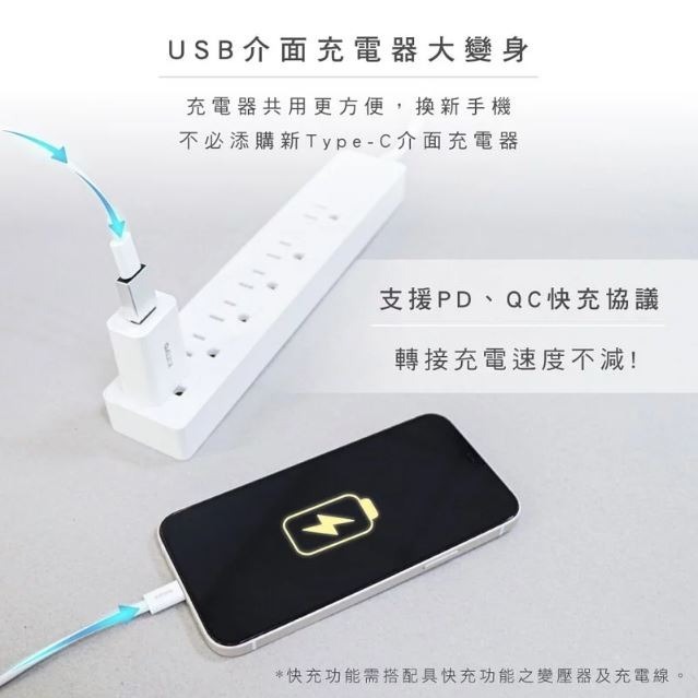 【原廠正品】KINYO USB3.0公轉Type-C母轉接頭 雙入 轉接頭 轉接器 轉接線 (USB-MC7) 不挑色-細節圖5