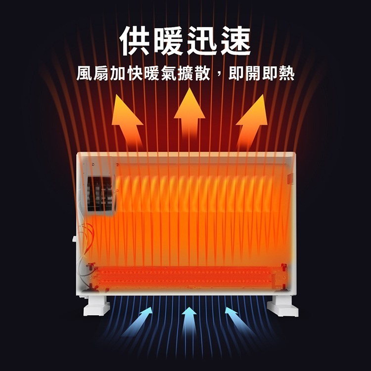 【原廠現貨 保固】歌林 對流式電暖器 電暖器 暖器 暖風機 電暖爐 KFH-SD2367-細節圖2