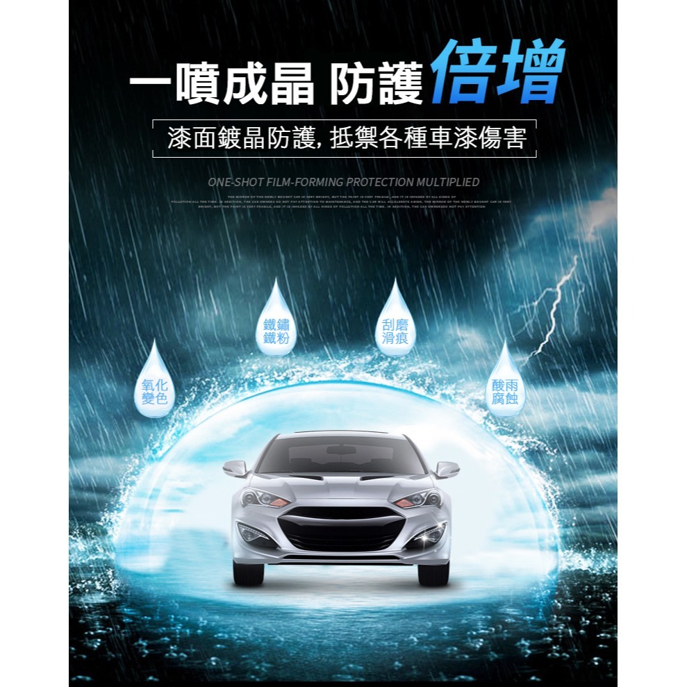 【實體店面現貨】汽車納米鍍膜劑 三分鐘快速鍍膜 車漆鍍膜 汽車鍍膜打蠟 快速鍍膜 納米度晶-細節圖5